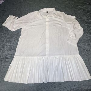 SHEIN Curve Women's 3X White Long Sleeve Dress